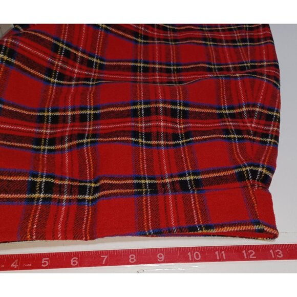 J Crew Wool Blend Tartan Plaid Mini Skirt XXS Holiday Preppy Academia Schoolgirl - Picture 5 of 6